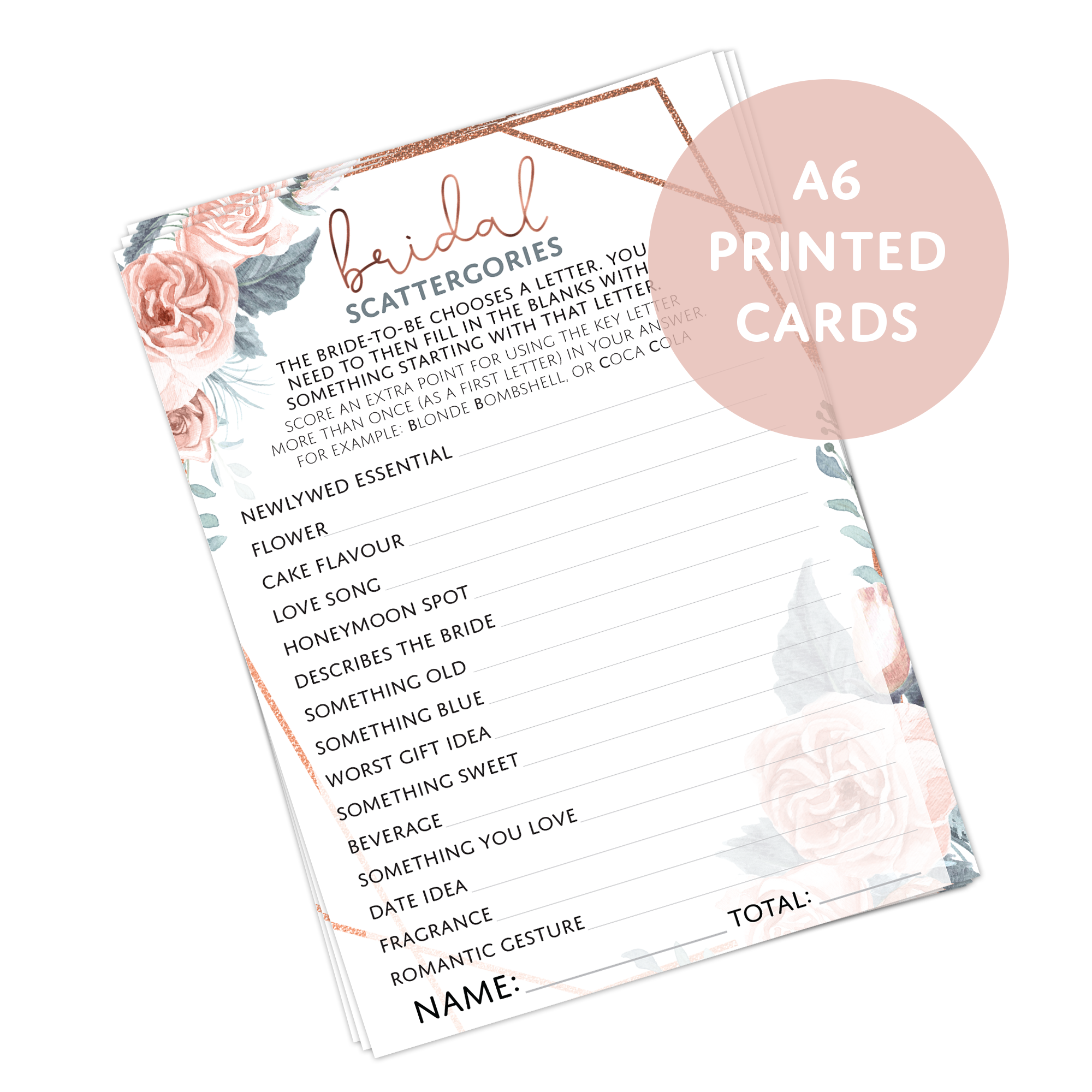 Bridal Shower Games (3 Game Set) - Set 2