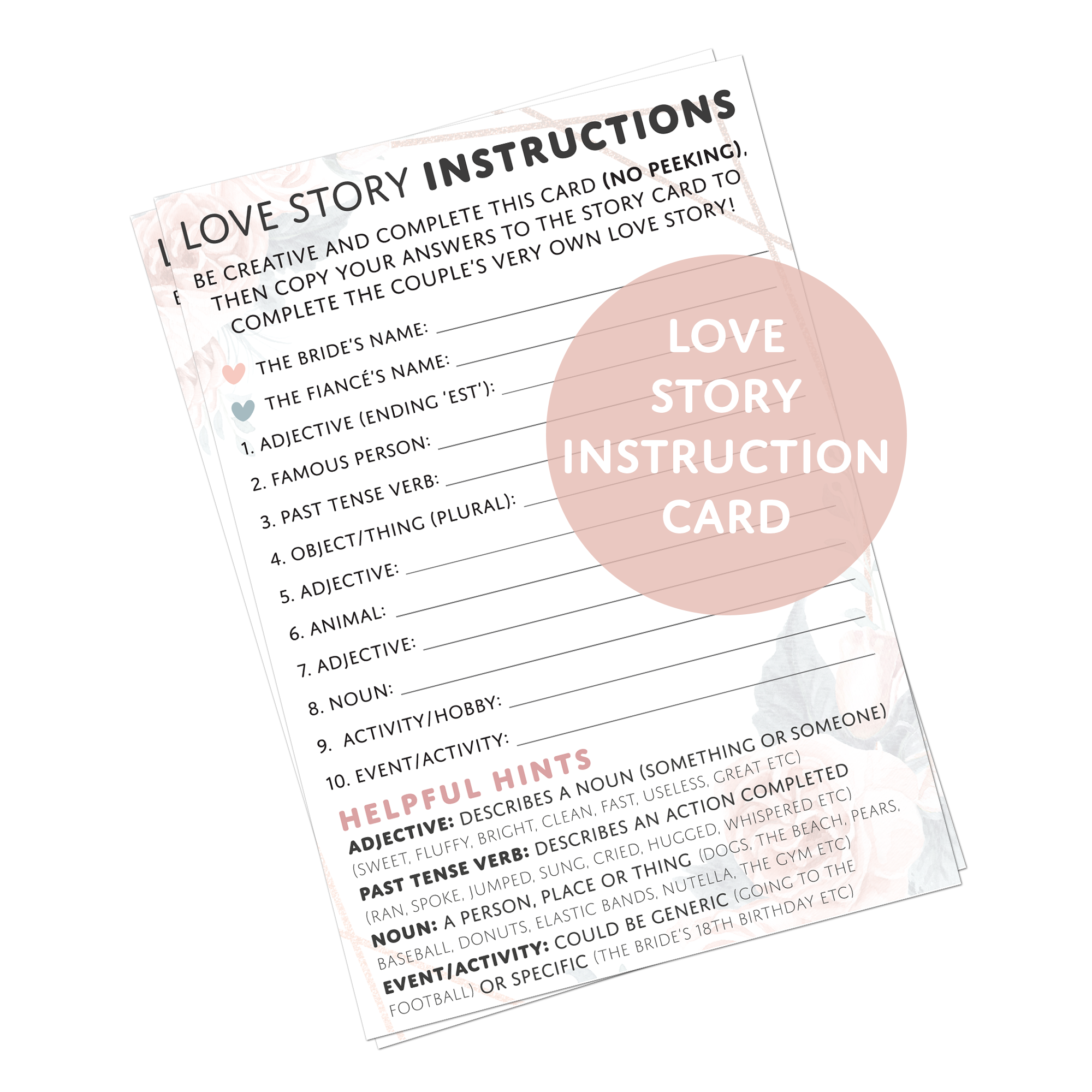 Bridal Shower Games (3 Game Set) - Set 2