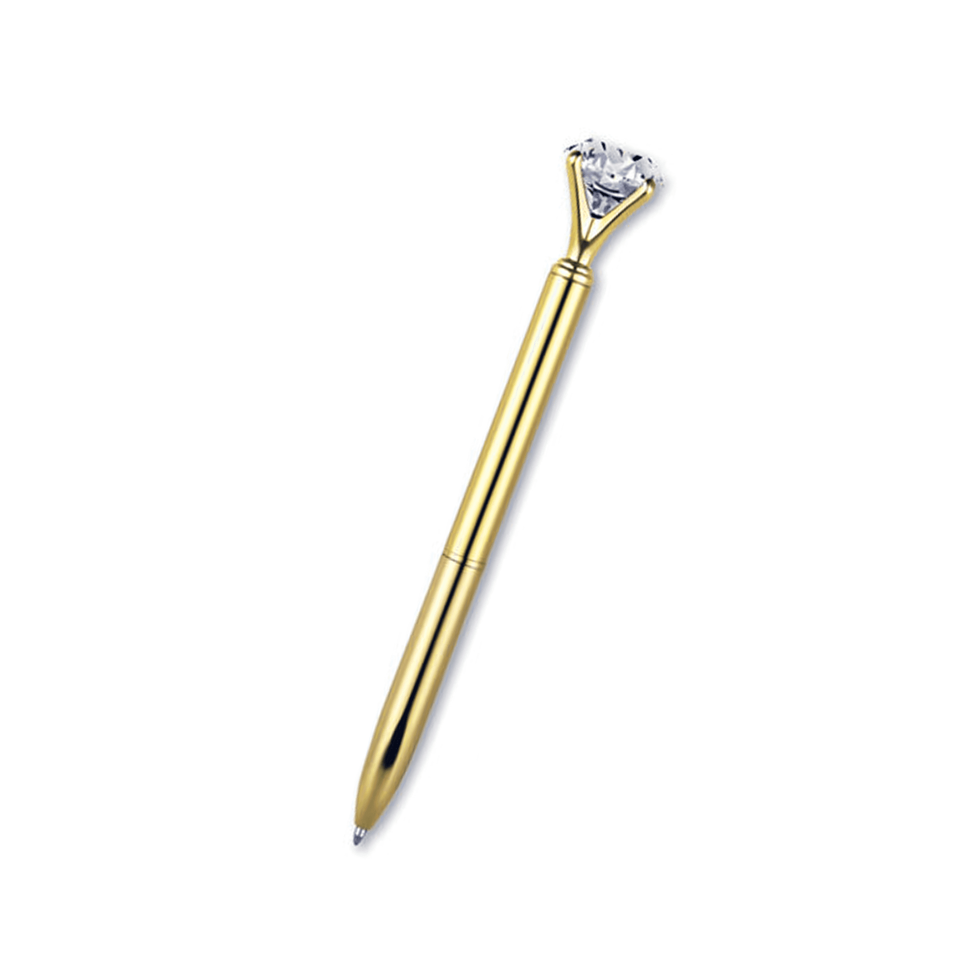 Novelty Diamond Pen (Gold) with Clear Case