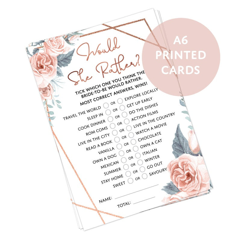 Bridal Shower Games (3 Game Set) - Set 1