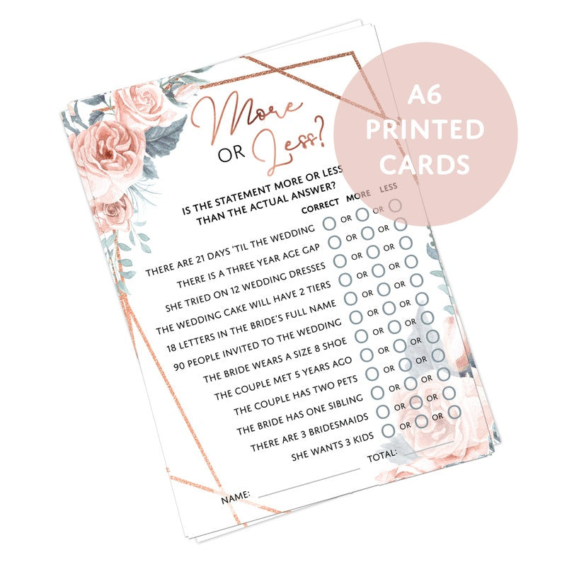 Bridal Shower Games (3 Game Set) - Set 1