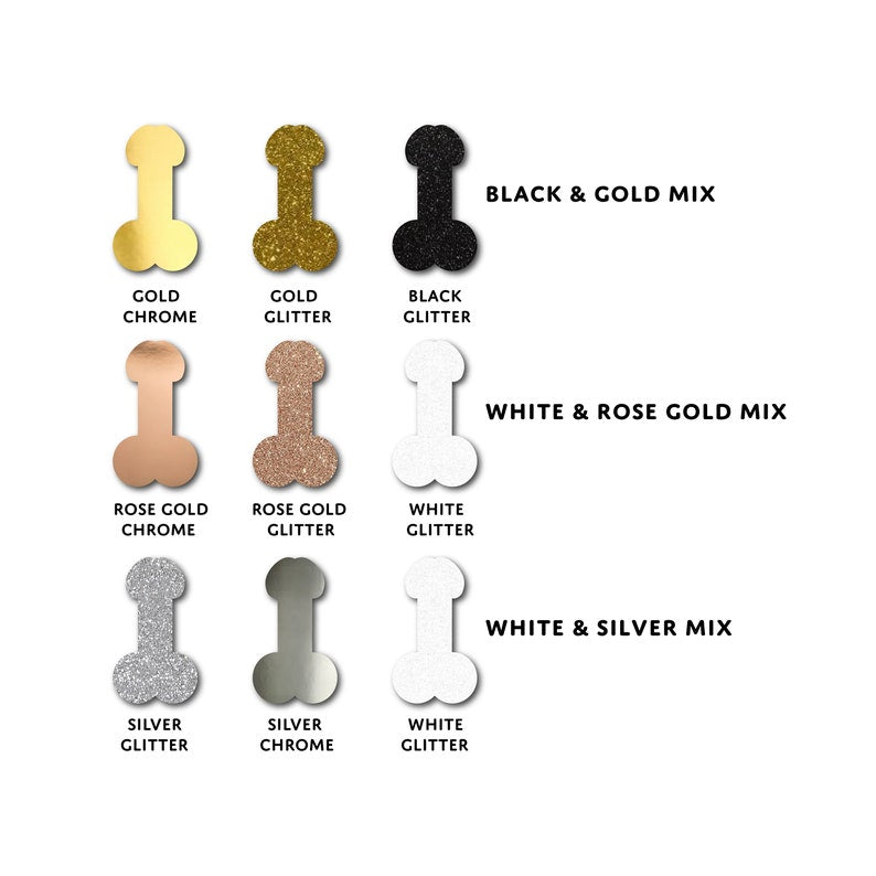 6 Pack of Penis Drinking Straws | Paper Penis Straws | Hens Night Straws | Bridal Shower Straws | Hen Party Novelty Straws | Willy Straws