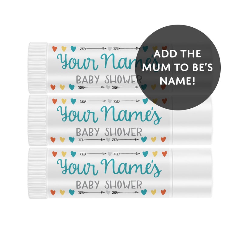 Baby Shower Personalised Lip Balms | Baby Shower Favours | Baby Sprinkle Favours Lip Balms | Gender Neutral Baby Shower Favours