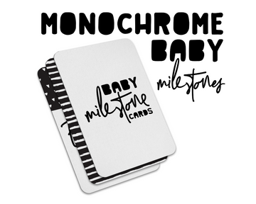 Unisex Baby Milestone Cards (Monochrome)