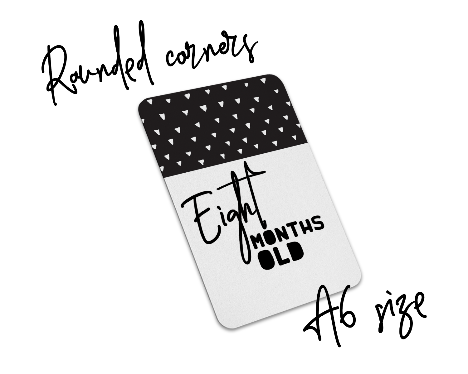 Unisex Baby Milestone Cards (Monochrome)