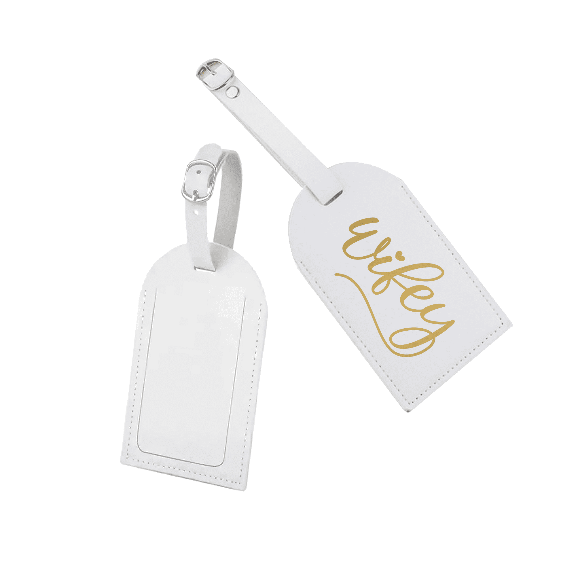 Hubby & Wifey Luggage Tag Set