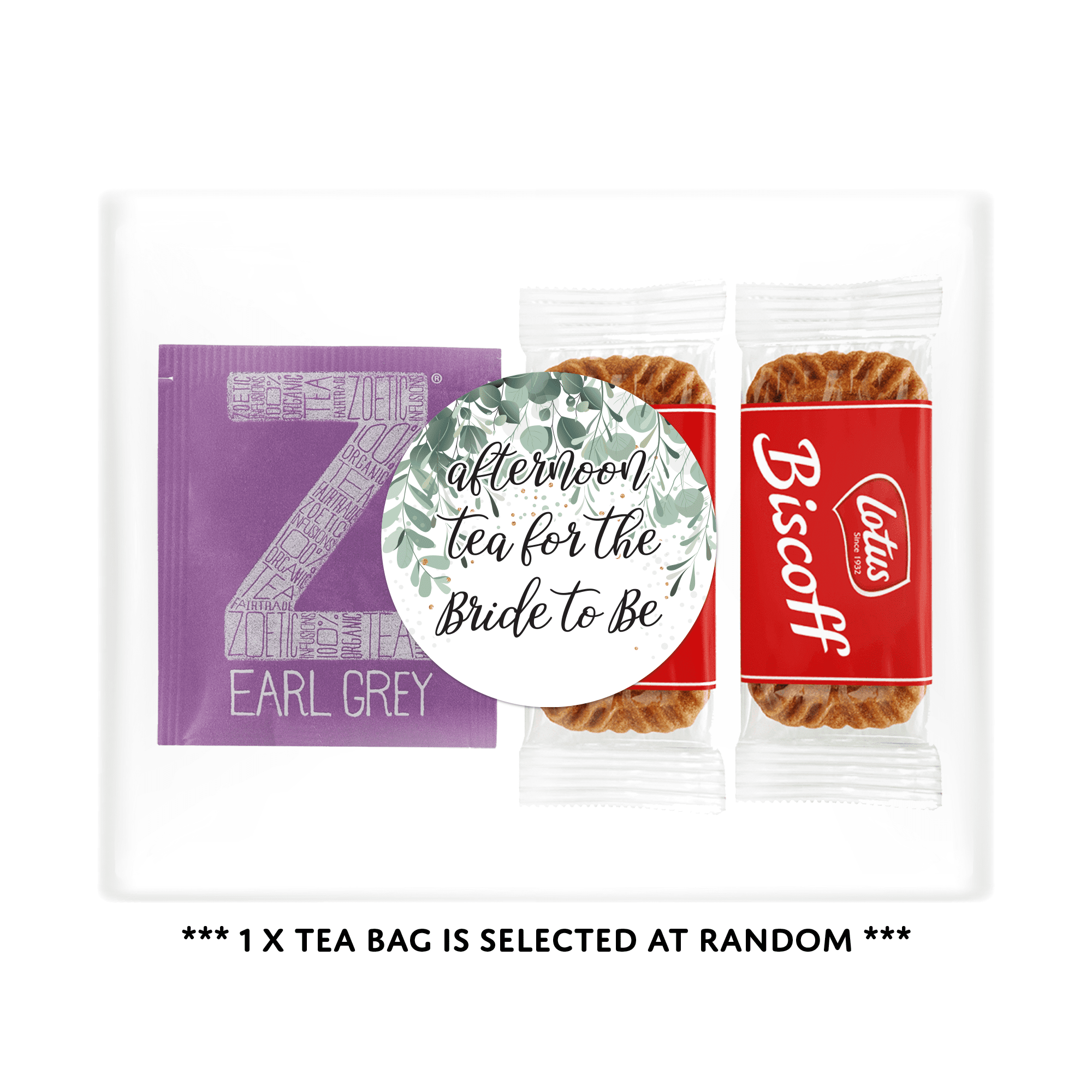 Afternoon Tea for the Bride to Be (Tea | 2 x Biscoff Cookies)