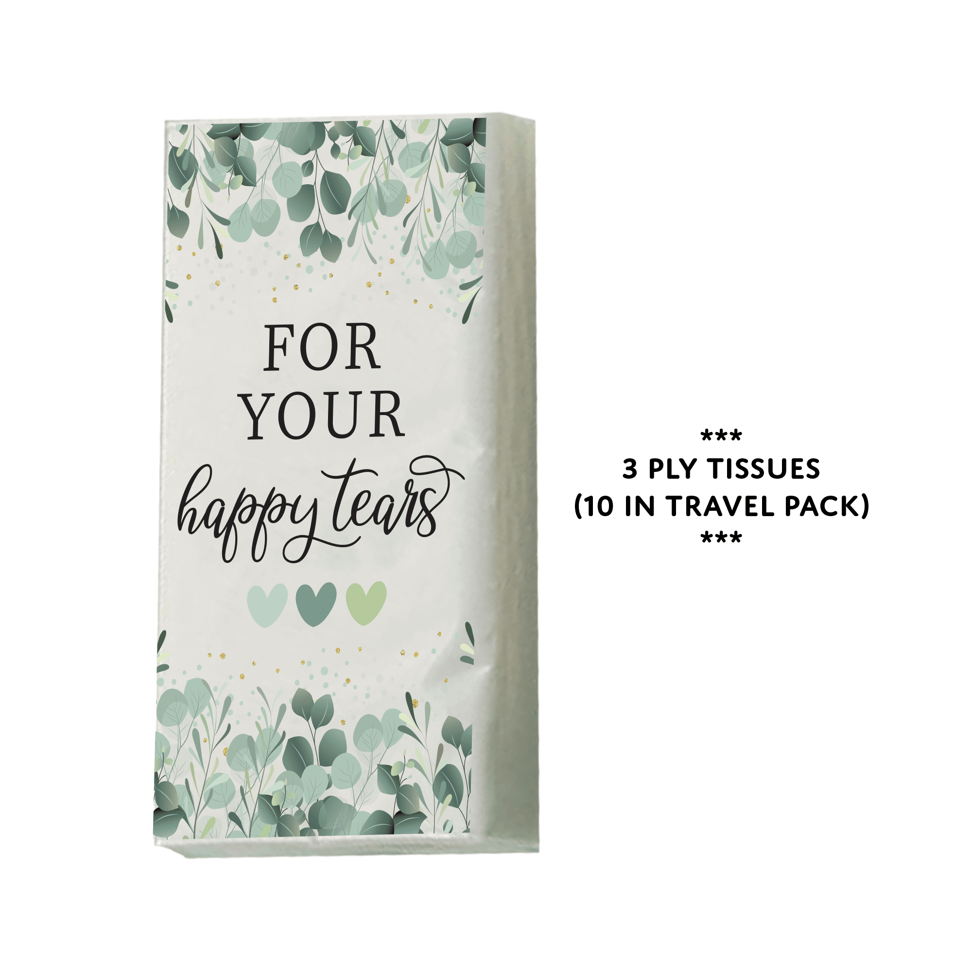 "For Your Happy Tears" Travel Tissue Pack