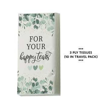 "For Your Happy Tears" Travel Tissue Pack